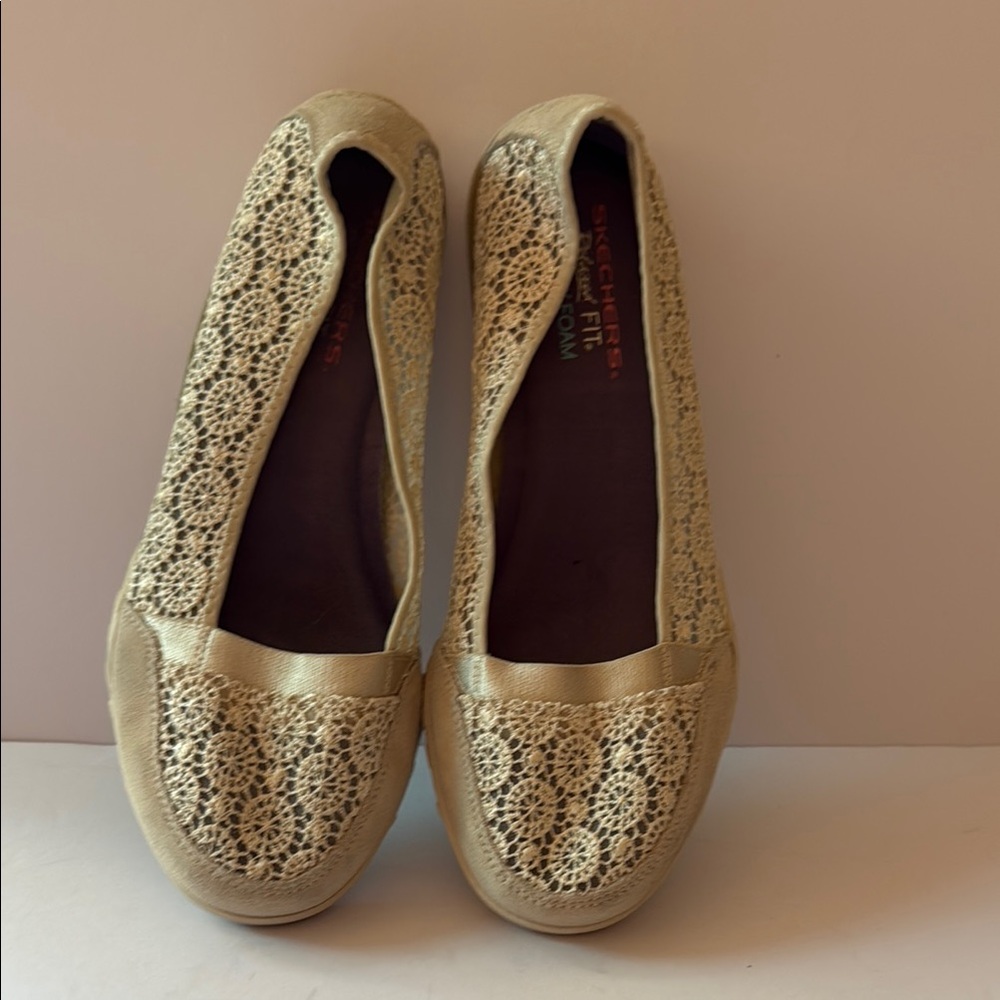 Skechers Relaxed Fit Breathe Easy Pretty Factor Women's Ballet Flats Size 9